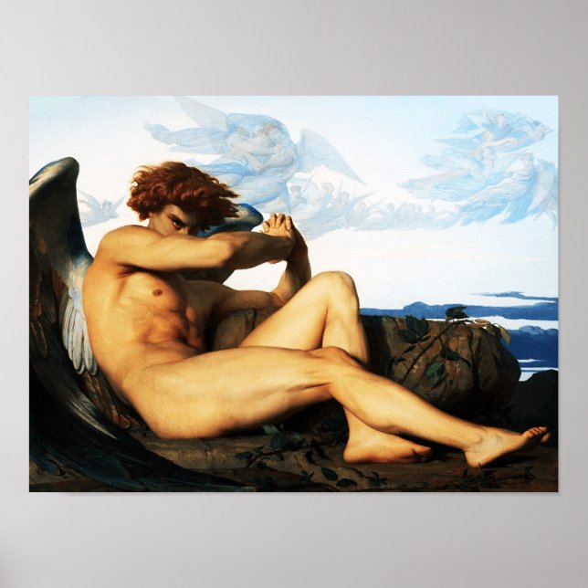 Fallen Angel painting by Alexandre Cabanel  Poster (Front)