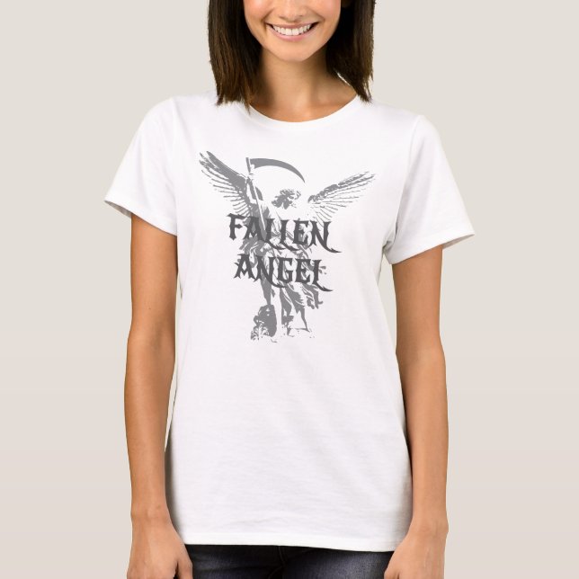 Fallen Angel Wings Silhouette T-Shirt (Front)