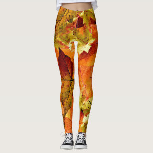Fallen Autumn Leaves Leggings