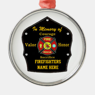 FALLEN BUT NOT FORGOTTEN METAL TREE DECORATION