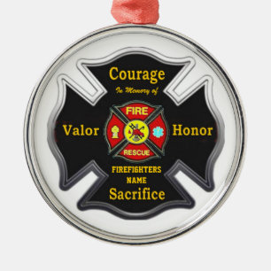 FALLEN BUT NOT FORGOTTEN METAL TREE DECORATION