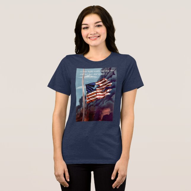 Fallen But Not Forgotten Tri-Blend Shirt (Front Full)