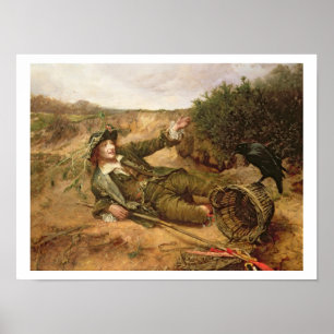 Fallen by the Wayside, 1886 (oil on canvas) Poster