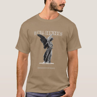 Fallen Dominion Gothic Angel Statue Dark Luxe  T-Shirt
