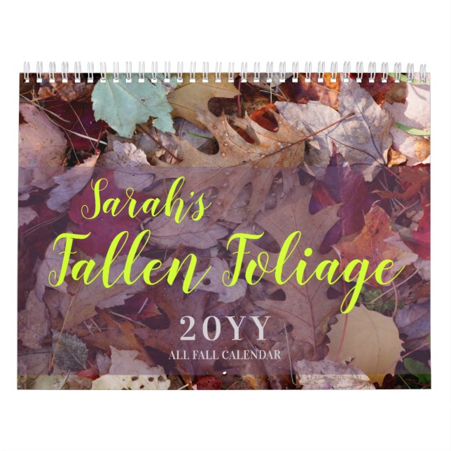 Fallen Foliage Custom Autumn Calendar (Cover)