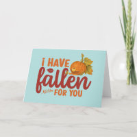 Fallen For You Cute Autumn Funny Valentine's Day