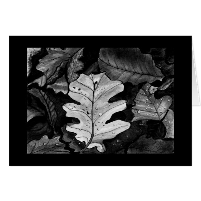 Fallen Leaves Card (Front Horizontal)