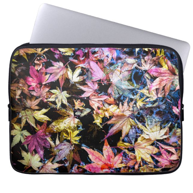 Fallen Leaves Laptop Sleeve (Front)