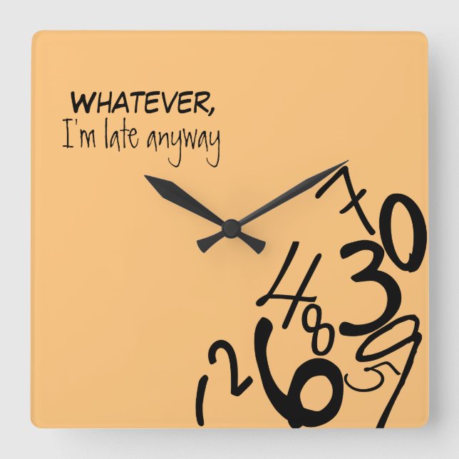 Fallen Numbers Clock (Front)