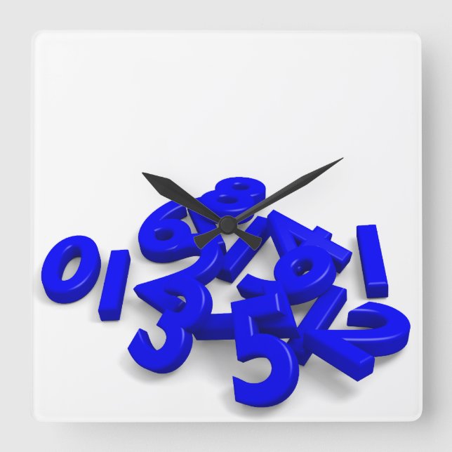 Fallen numbers Wall Clock (Front)