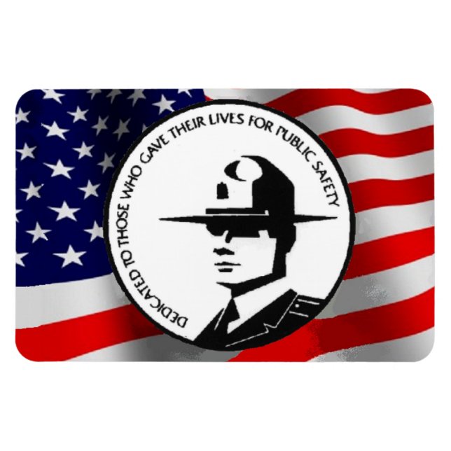 FALLEN POLICE OFFICERS MAGNET (Horizontal)