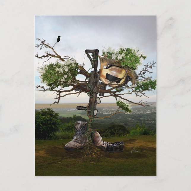 Fallen Soldier’s Cross Postcard (Front)