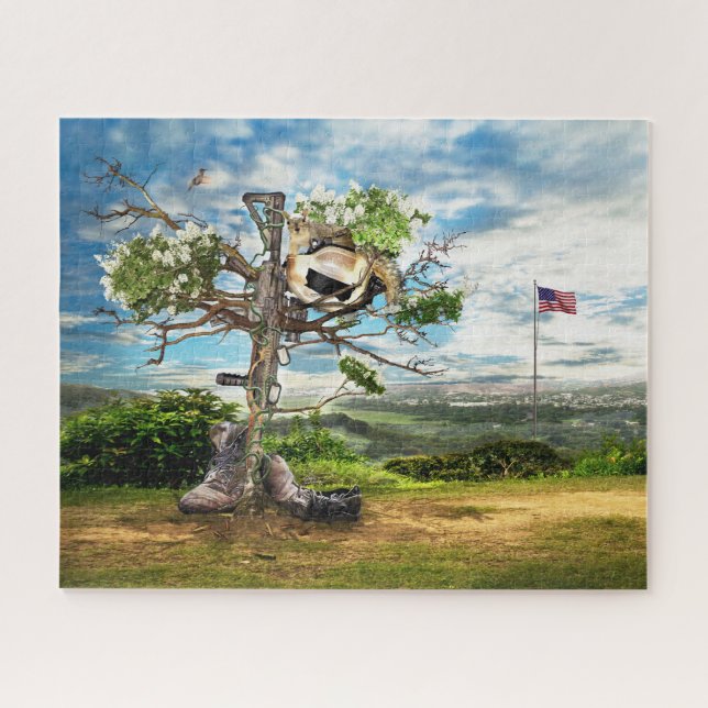 Fallen Soldiers Cross Jigsaw Puzzle (Horizontal)