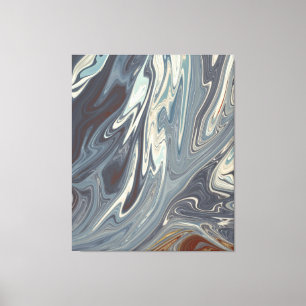 Fallen Waves Art   Best modern abstract painting Canvas Print