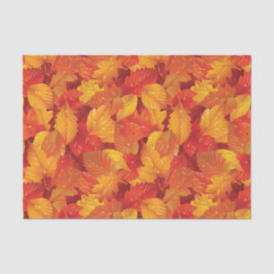 Fallen wet leaves. Autumnal background Tissue Paper