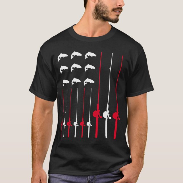 Fallfish Master (American flag) 1 T-Shirt (Front)