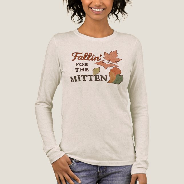 FALLIN' FOR THE MITTEN MICHIGAN FALL TEE (Front)