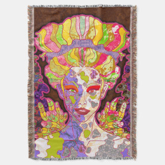 Falling Angel Throw Blanket