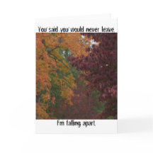Falling Apart Greeting Card