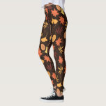 Falling Autumn Leaves Pattern Leggings<br><div class="desc">Falling Autumn Leaves Leggings</div>