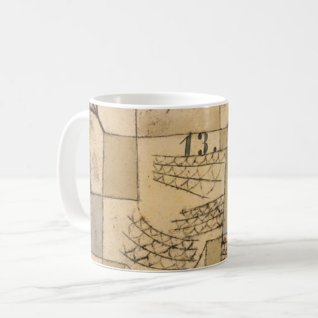Falling Bird Paul Klee 1919 Coffee Mug (Front Left)