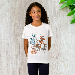 Falling Cats And Dogs Girls T-Shirt