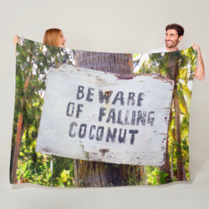 FALLING COCONUTS FLEECE BLANKET