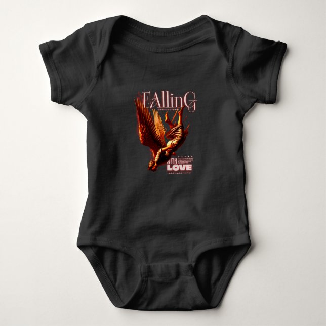 FALLING EAGLE DESIGN  BABY BODYSUIT (Front)