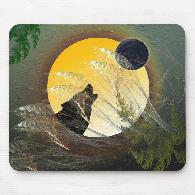 Falling Feathers Mouse Pad (Front)