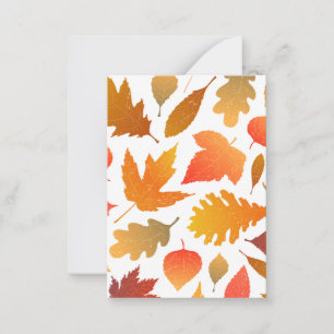 Falling for Autumn – Cosy Leaf Pattern Card