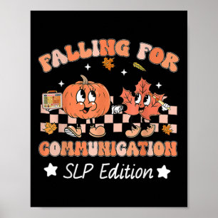 Falling For Communication Slp Edition Thanksgiving Poster