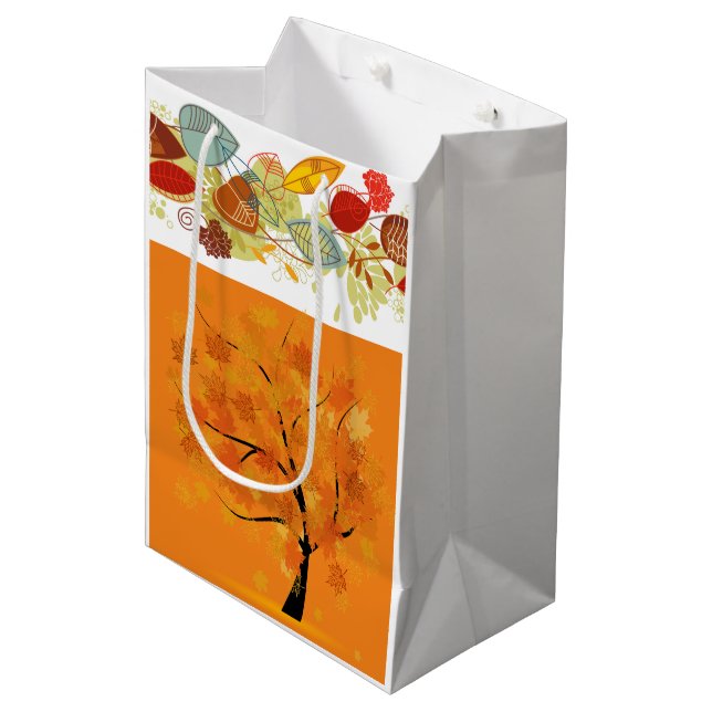 Falling For Fall Medium Gift Bag (Front Angled)