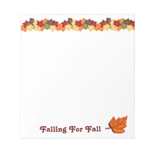 Falling For Fall Notepad
