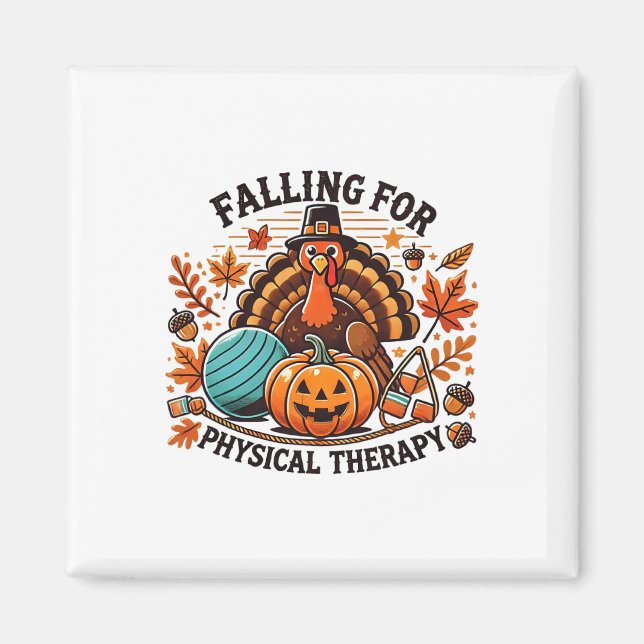 Falling For Physical Therapy Pt Pumpkin Fall Thank Magnet (Front)