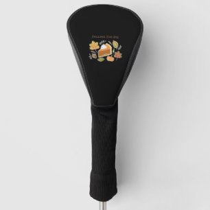 Falling for Pie – Cozy Autumn Pumpkin Pie Design C Golf Head Cover