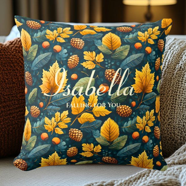 Falling for You Autumn Leaves | Fall Season Decor Cushion (Creator Uploaded)