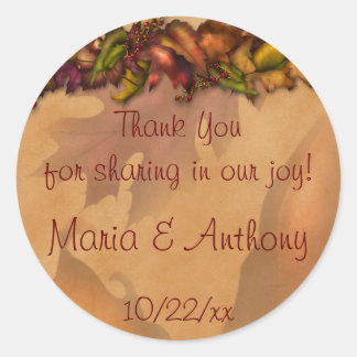 Falling Forever Classic Round Sticker