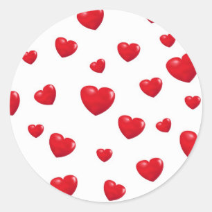 Falling Hearts Sticker