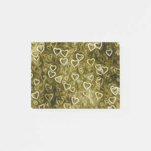 Falling Hearts - Yellow Post-it Notes