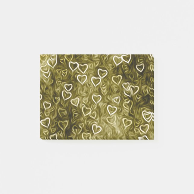 Falling Hearts - Yellow Post-it Notes (Front)