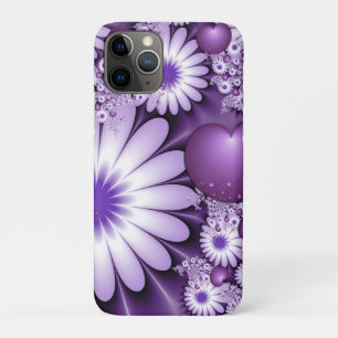 Falling in Love Abstract Flowers & Hearts Fractal Case-Mate iPhone Case