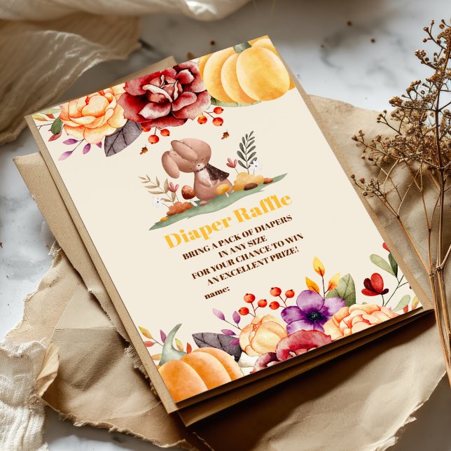 Falling in Love Baby Woodland  Diapper Raffle Enclosure Card (Creator Uploaded)