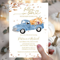 Falling in Love Boy Baby Shower Budget Invitation