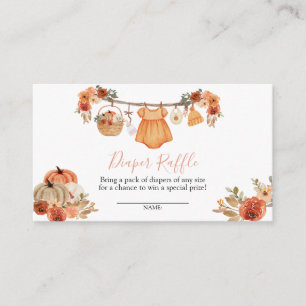 Falling In Love Clothes Baby Shower Diaper Raffle Enclosure Card