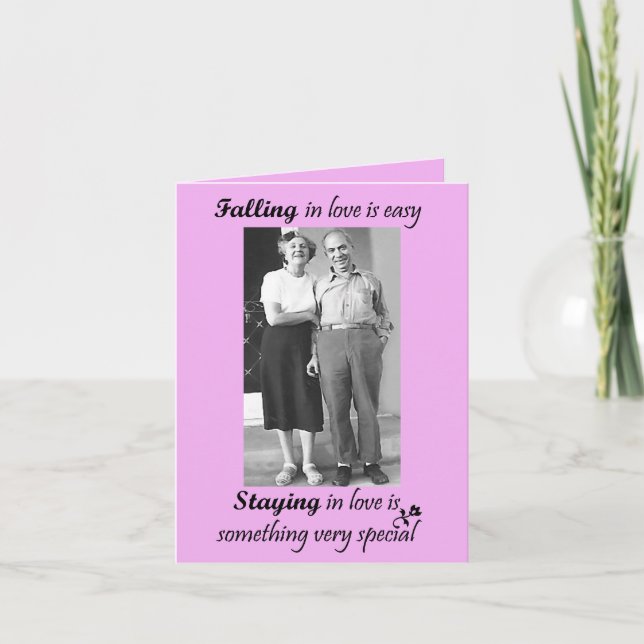Falling In Love Is Easy Card (Front)