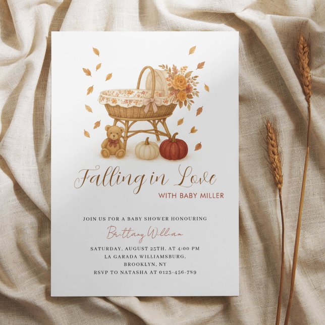 Falling in Love Rustic Baby Shower  Invitation (Creator Uploaded)