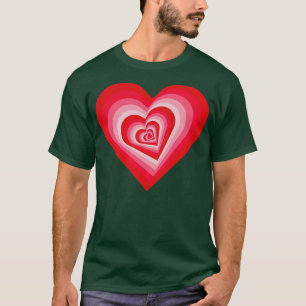 Falling in Love Valentines Day Heart Pattern 2 T-Shirt