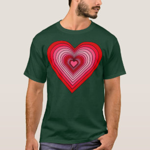 Falling in Love Valentines Day Heart Pattern 3 T-Shirt