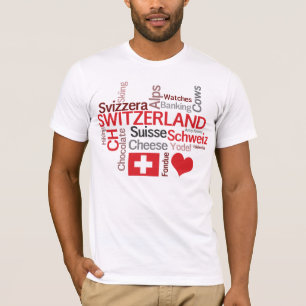 Falling in Love With Switzerland! Swiss Theme T-Shirt