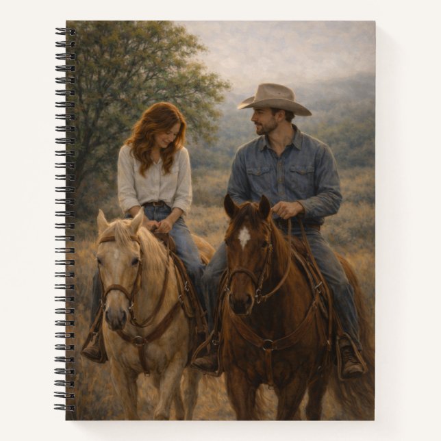 Falling in Stride | Western Horse Art | Notebook (Front)